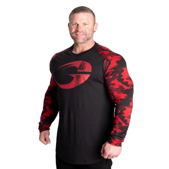 Gasp Original raglan ls, Black/Red Camo - Picture 3 of 6